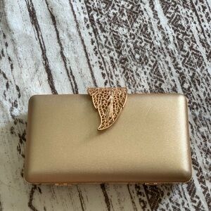 Gold evening, formal purse